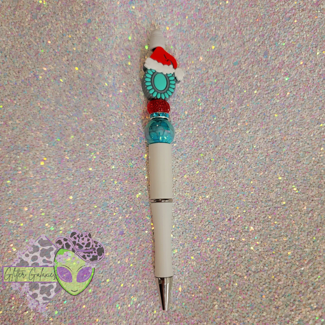 Turquoise Christmas Pen