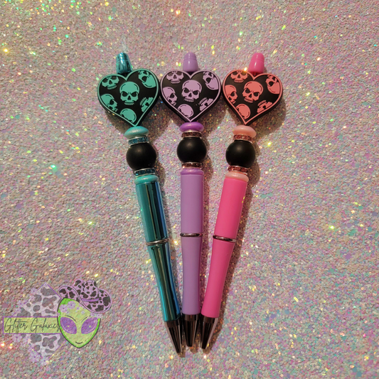 Skull Heart Pen