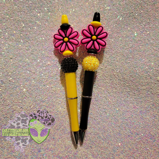 Pink Daisy Pen