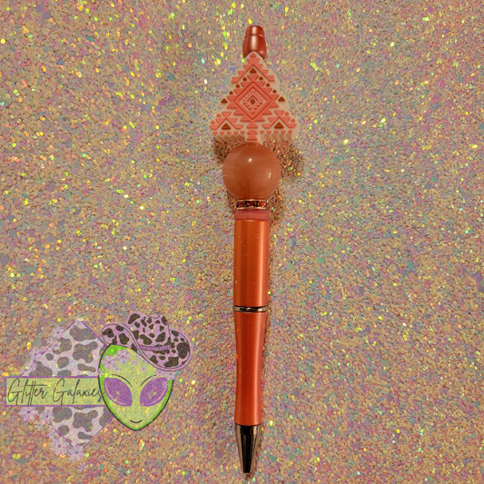 Pink Aztec Tree Pen