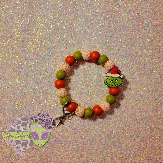 Green Guy Red Wristlet