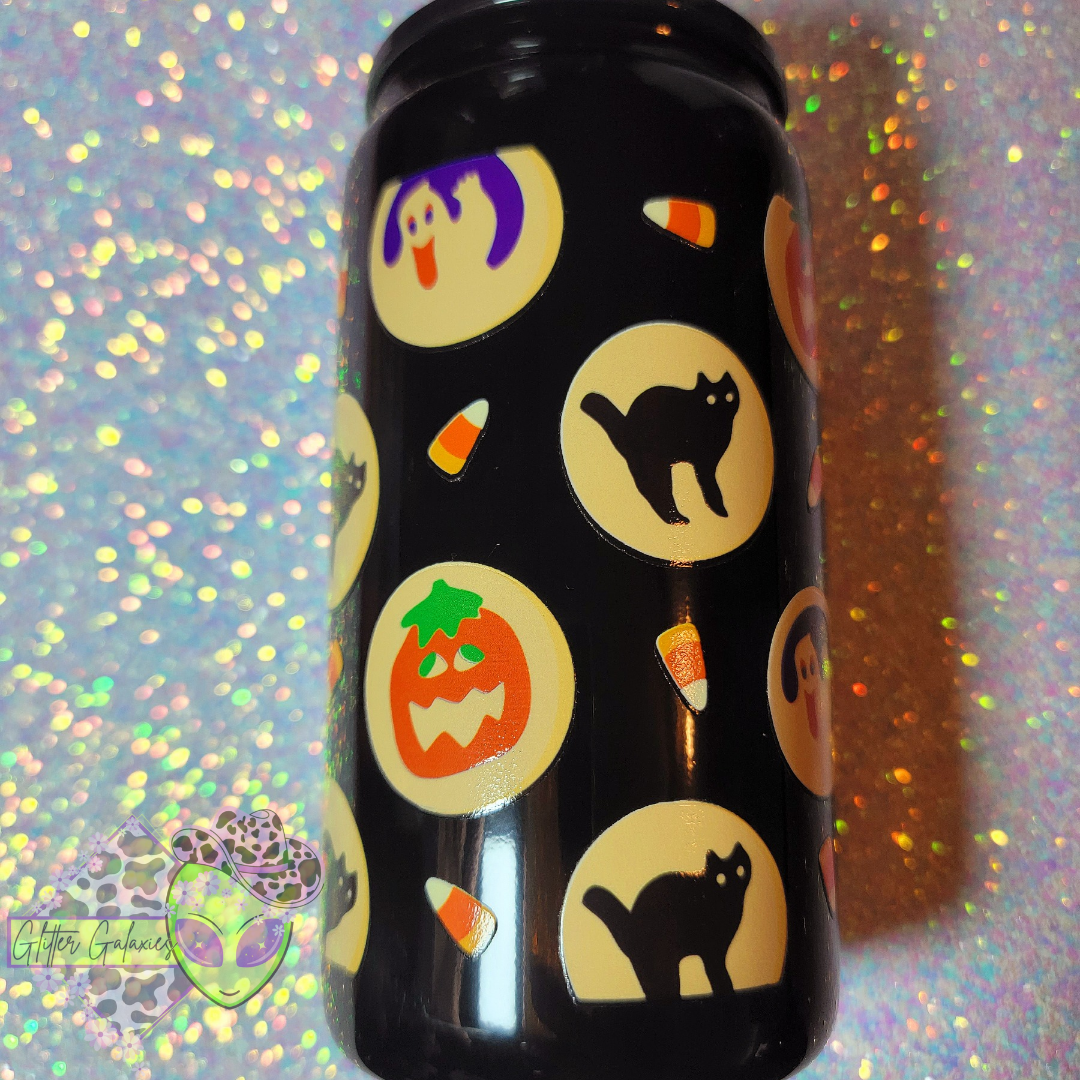 Halloween Cookies Glass