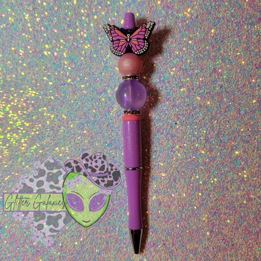 Purple Butterfly Pen