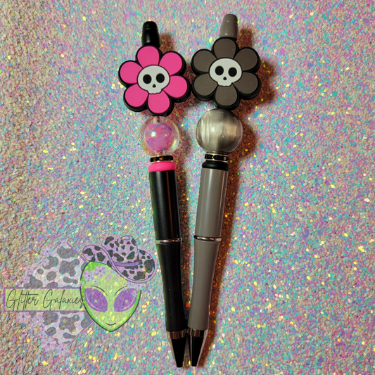 Skull Flower Pen