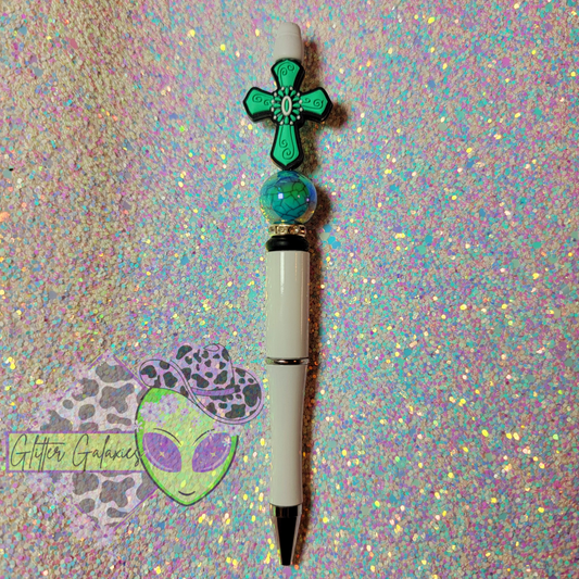 Turquoise Cross Pen