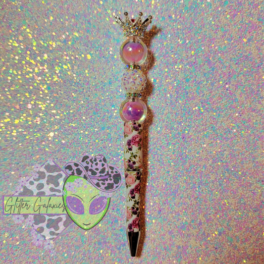 Floral 3 Crown Pen