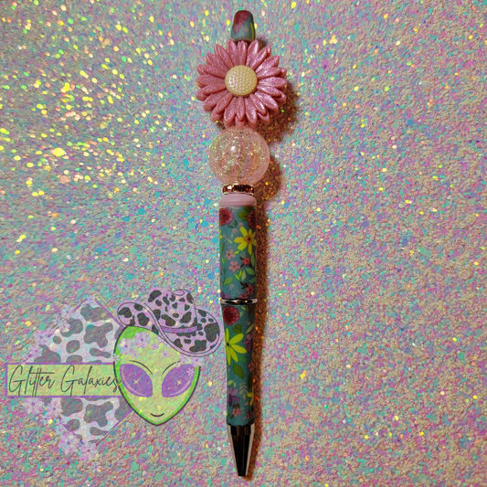 Mauve Flower Pen