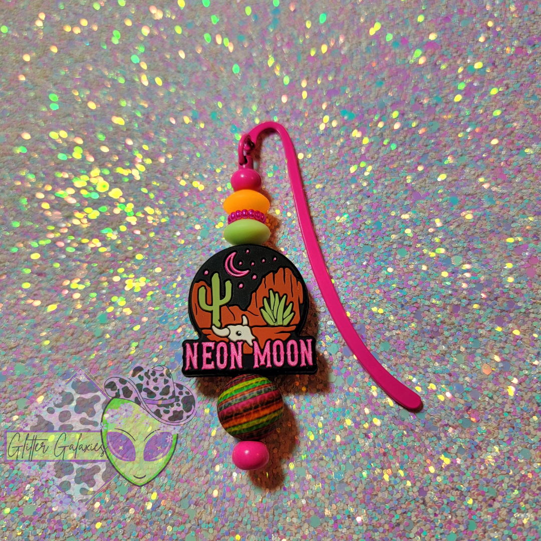 Neon Moon Bookmark