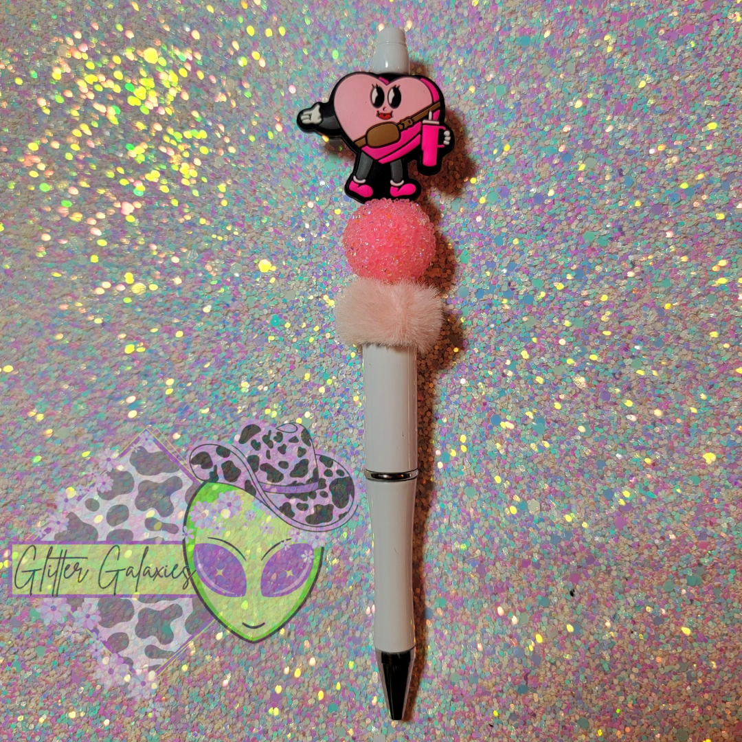 Pink Heart Pen