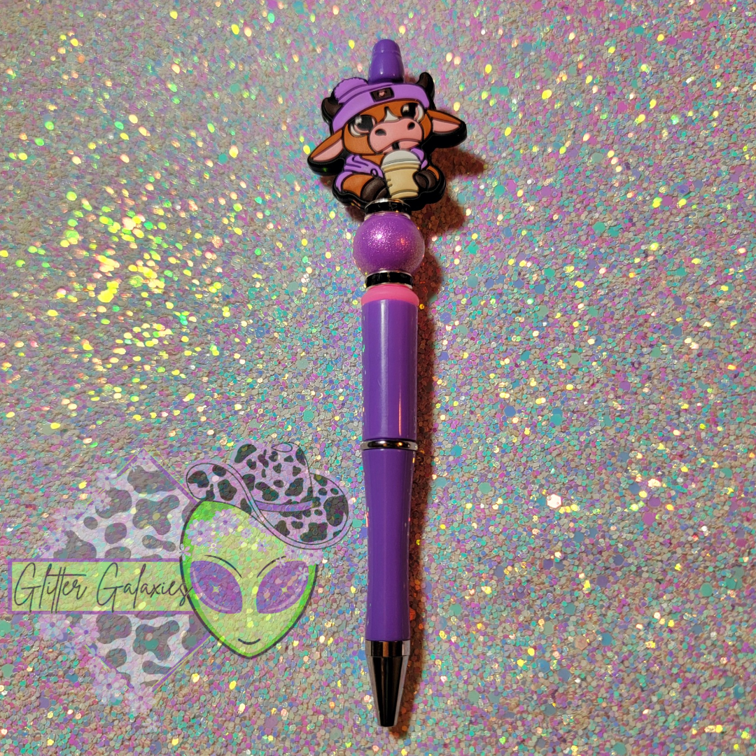 Cute Purple Cow Pen