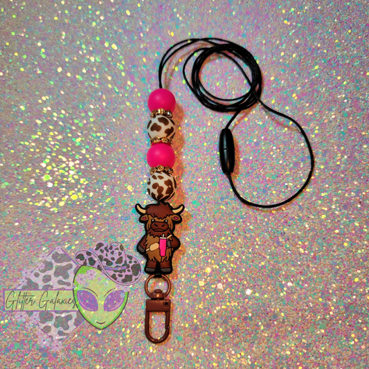 Highland Cow Lanyard