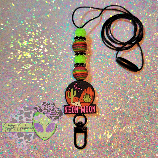 Neon Moon Lanyard