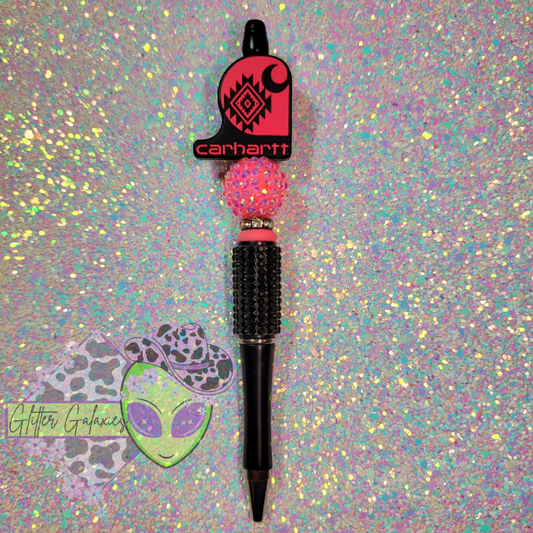 Pink Aztec Hartt Bling Pen