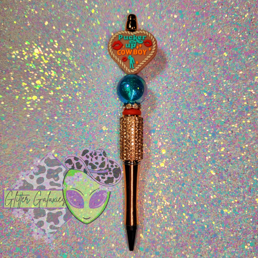 Pucker Up Cowboy Bling Pen