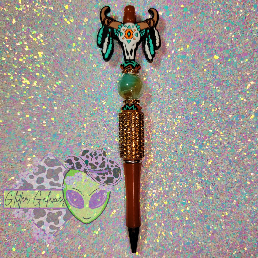 Aztec Bull Bling Pen