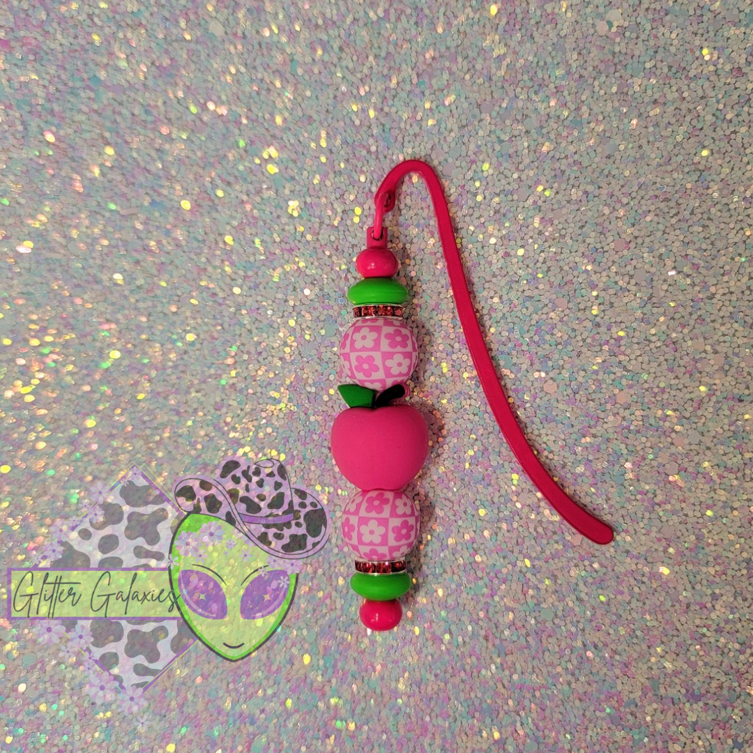 Pink Apple Bookmark