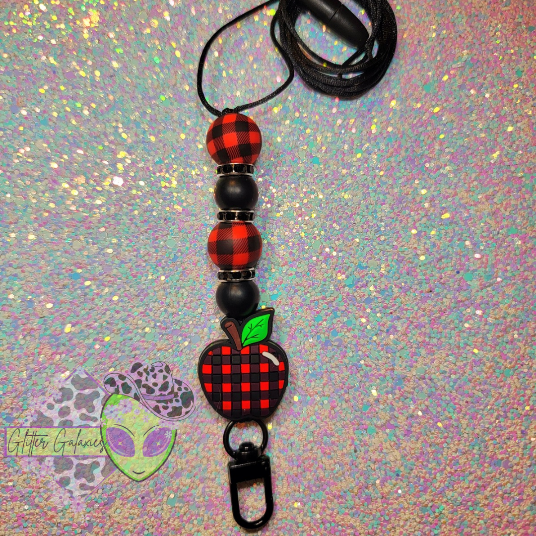 Plaid Apple Lanyard