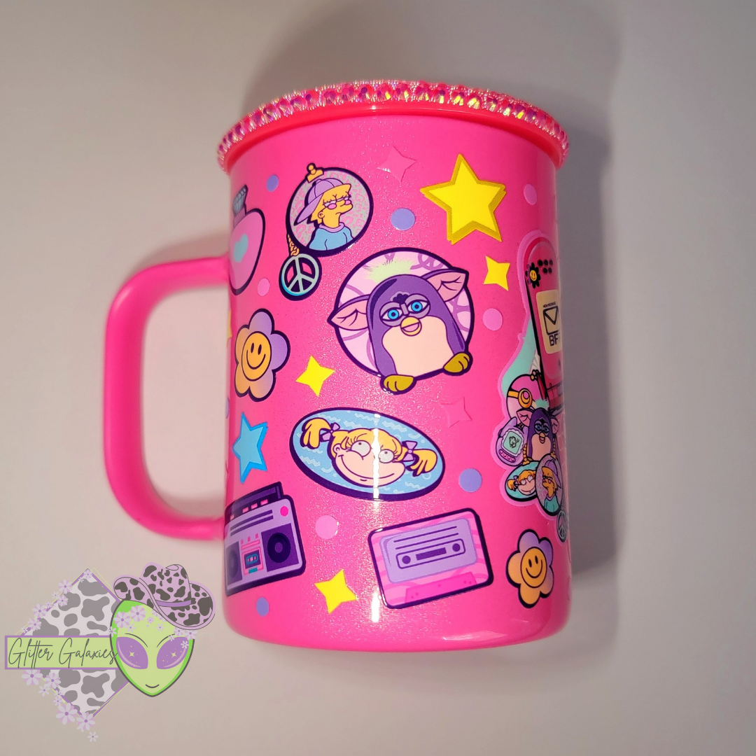 Shimmer Mug with Rhinestone Lid