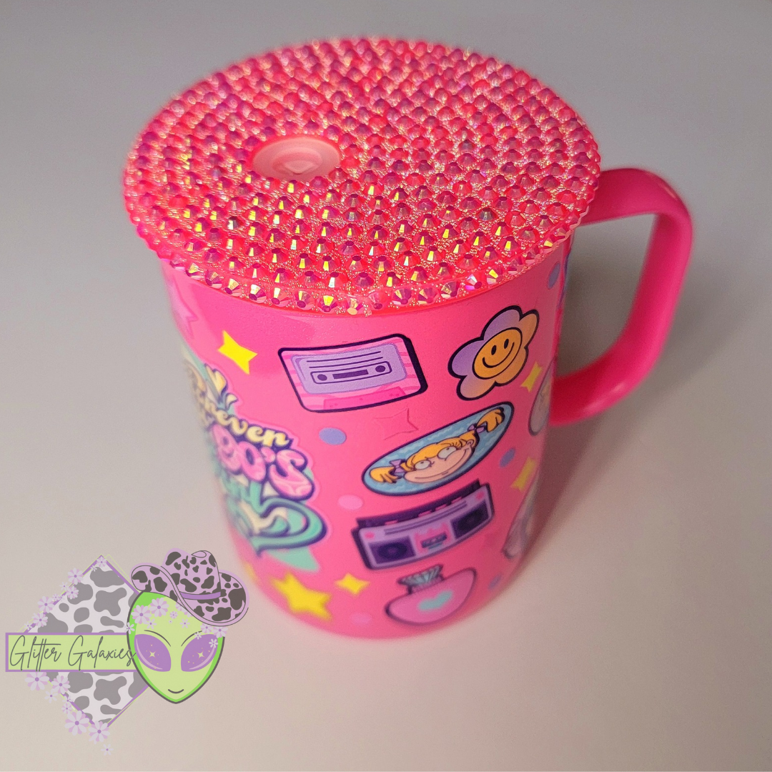 Shimmer Mug with Rhinestone Lid