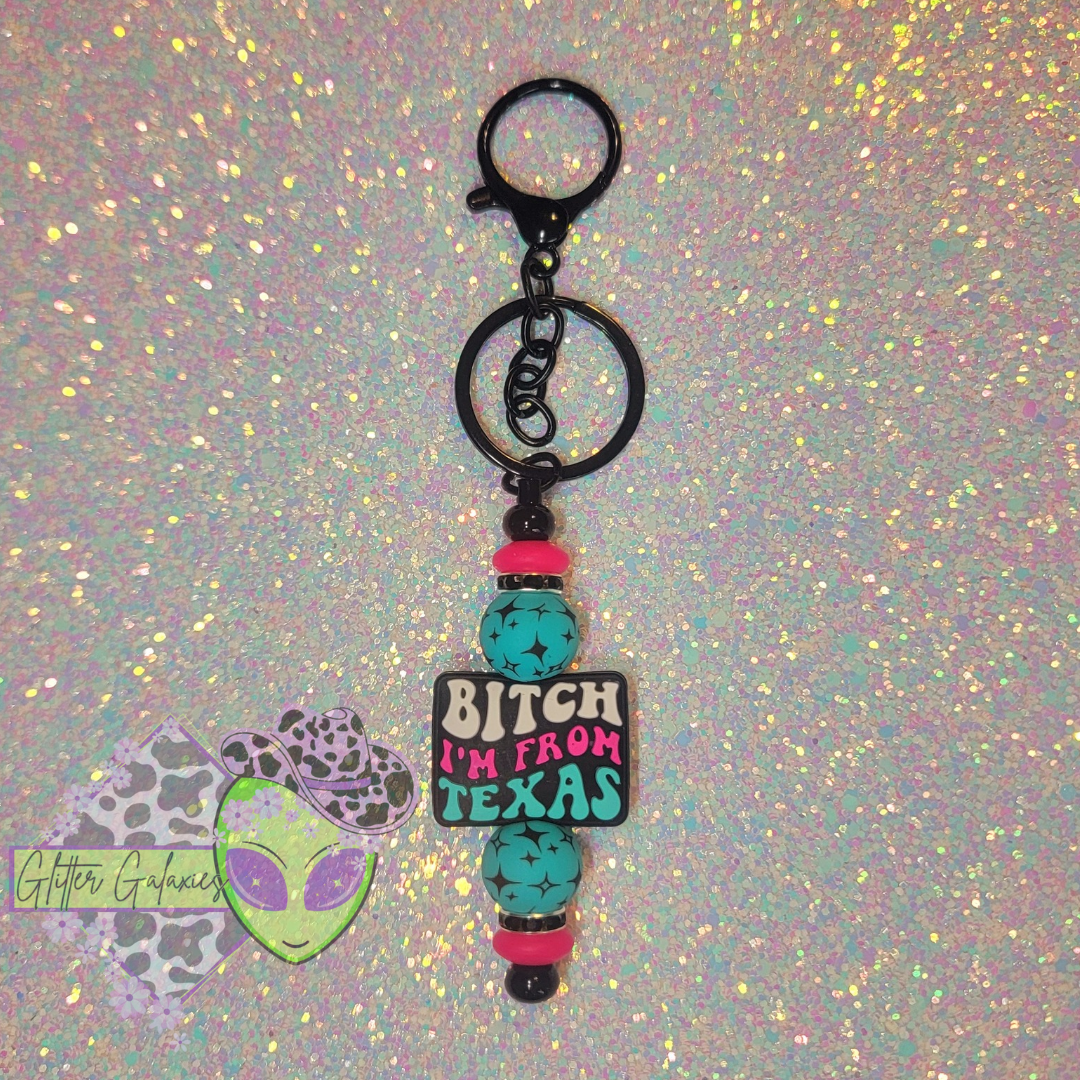 B I'm From Texas Keychain