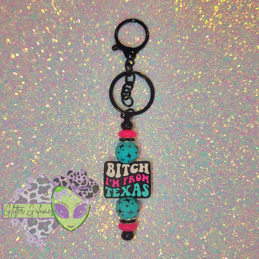 B I'm From Texas Keychain