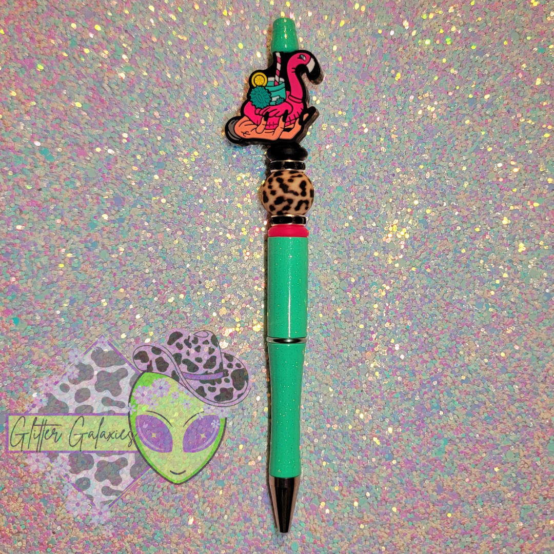 Flamingo Float Drink Pen