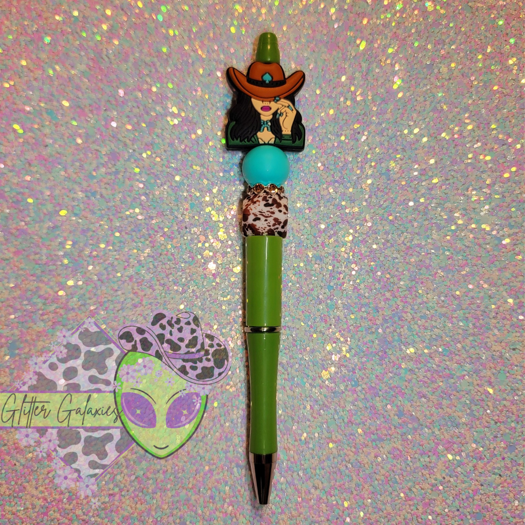 Cowgirl Green Pen