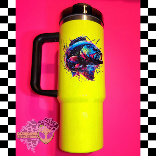 Neon Fish 30oz Tumbler