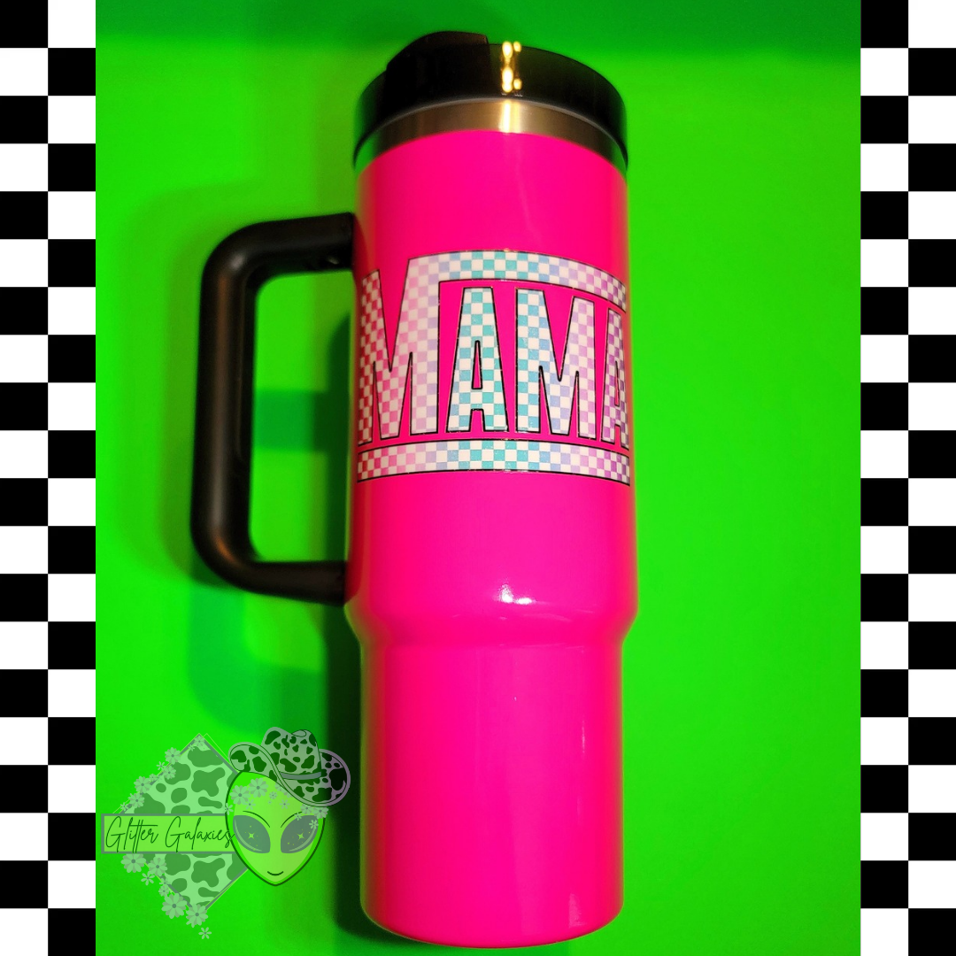 Checkered Mama 30oz Tumbler