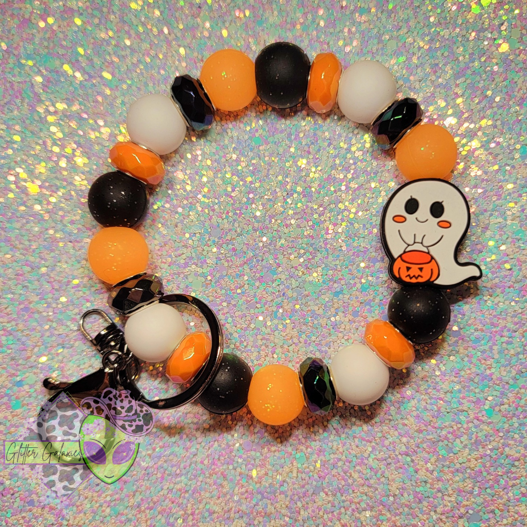 Trick or Treat Ghost Wristlet