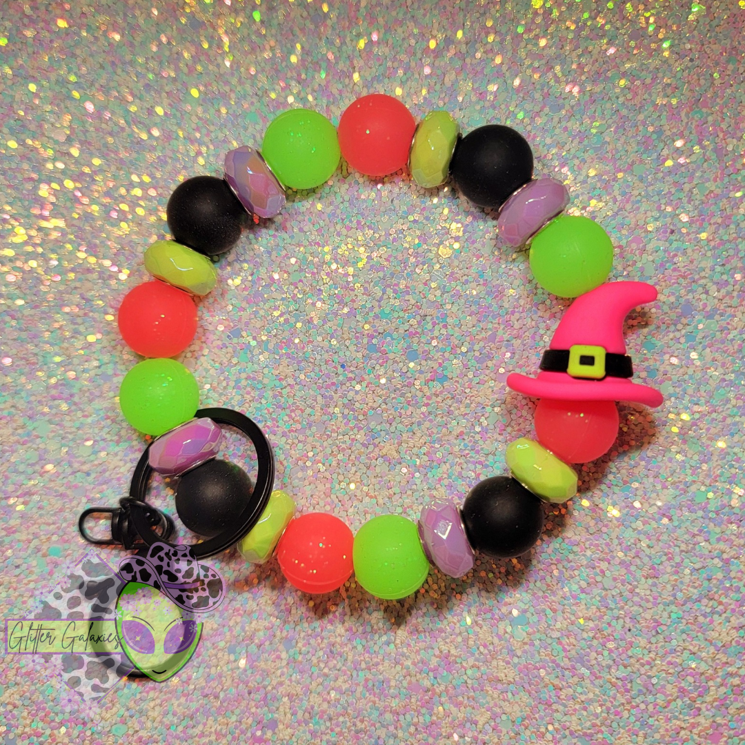 Hot Pink Witch Hat Wristlet