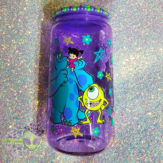 Monsters Pearl Lid Glass