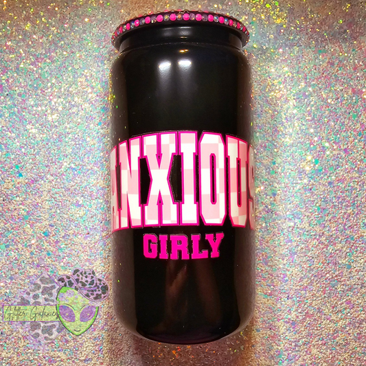 Anxious Girly Pearl Lid Glass