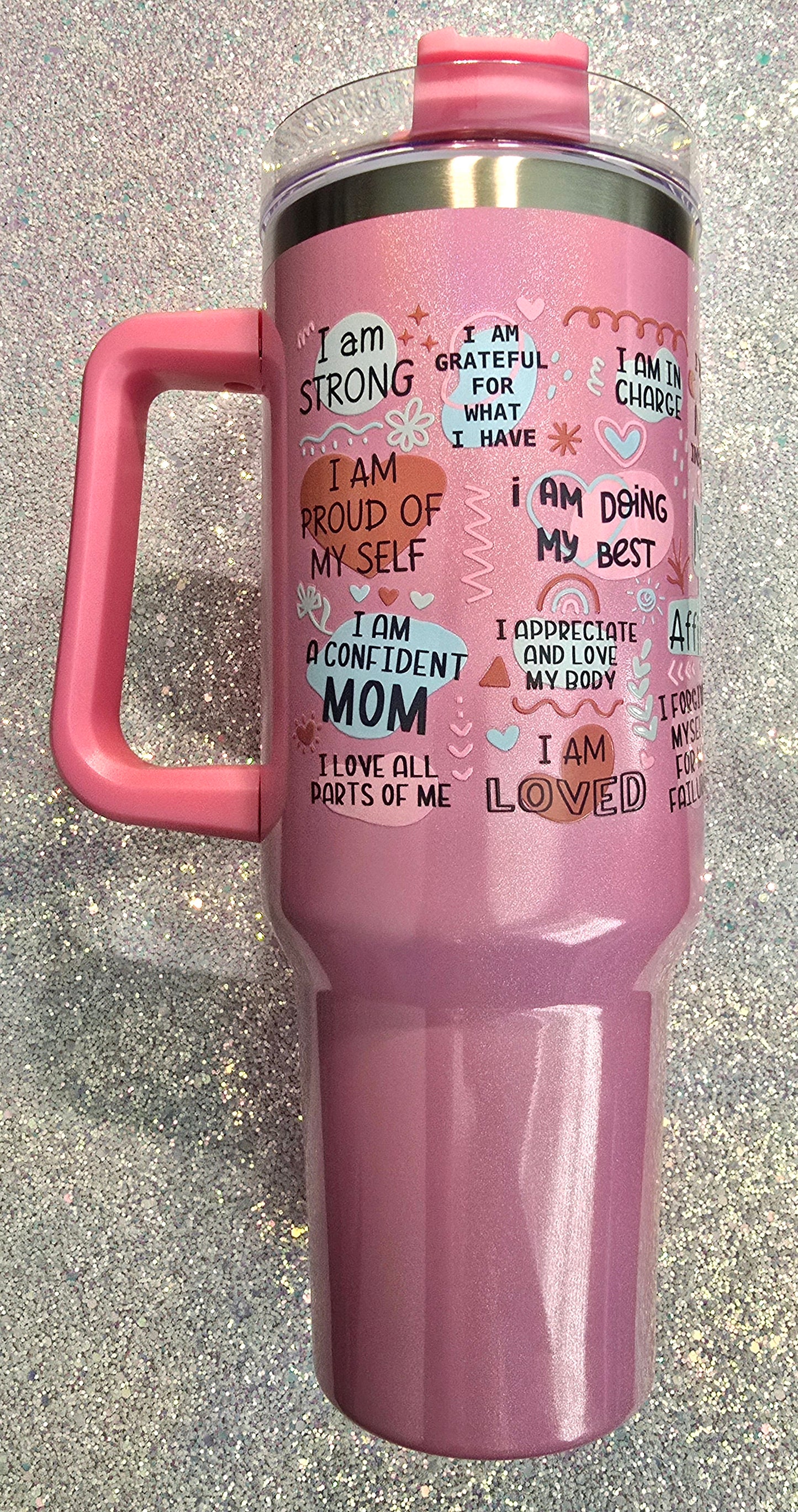 Mom Affirmations 40oz Tumbler