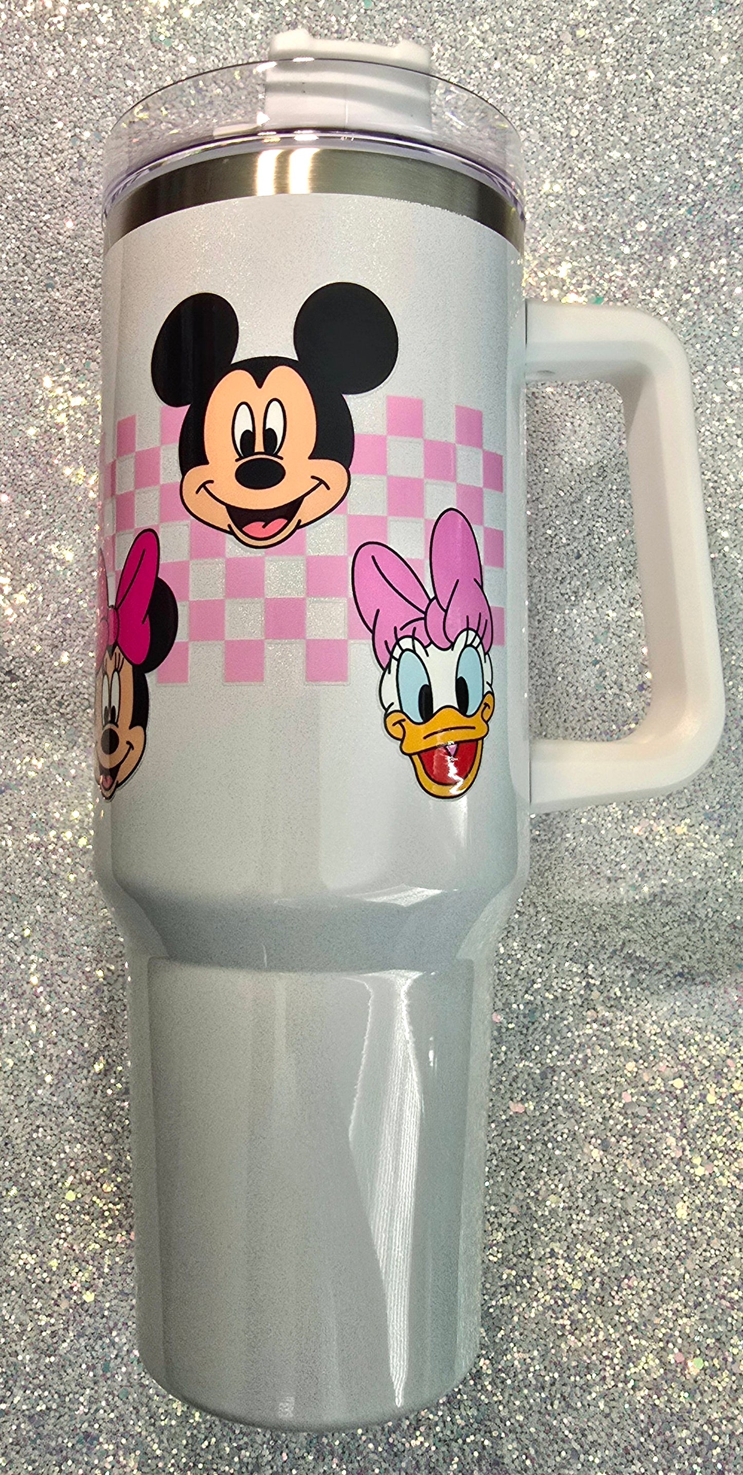 Checkered Mouse Friends 40oz Tumbler