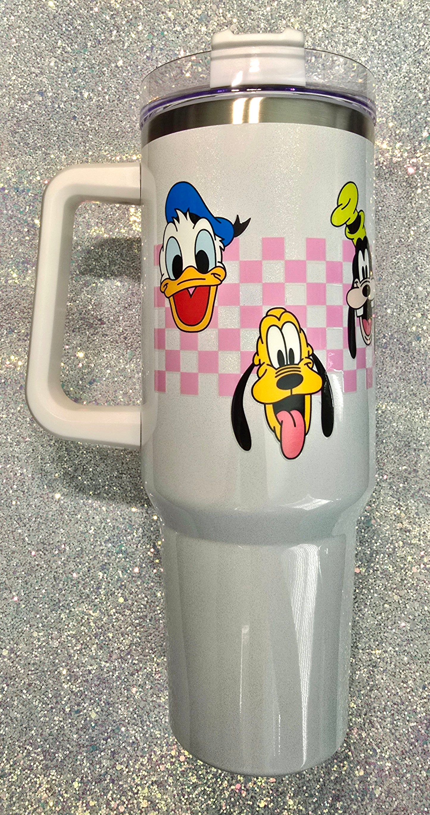 Checkered Mouse Friends 40oz Tumbler