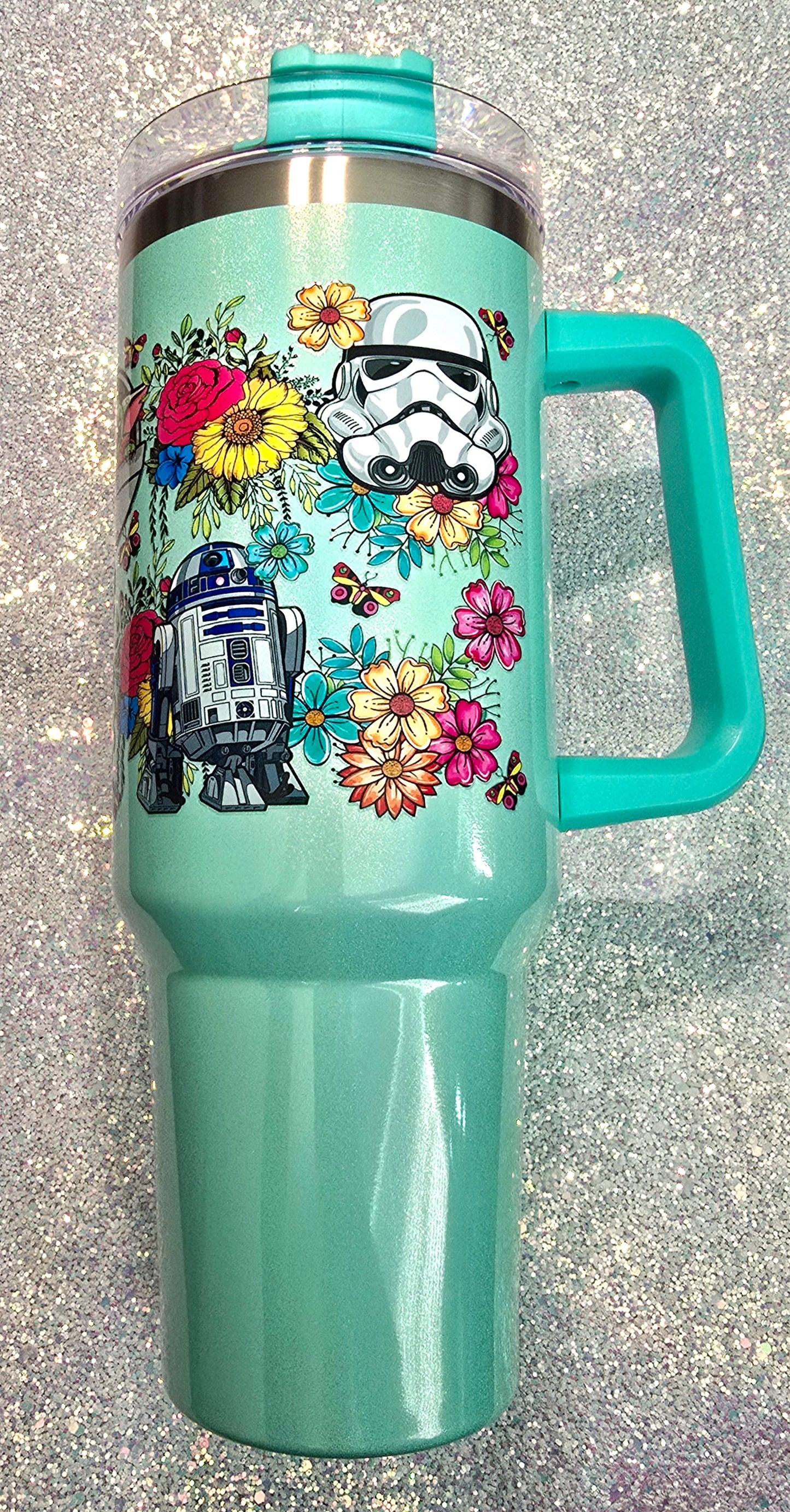 Floral Space Guys 40oz Tumbler