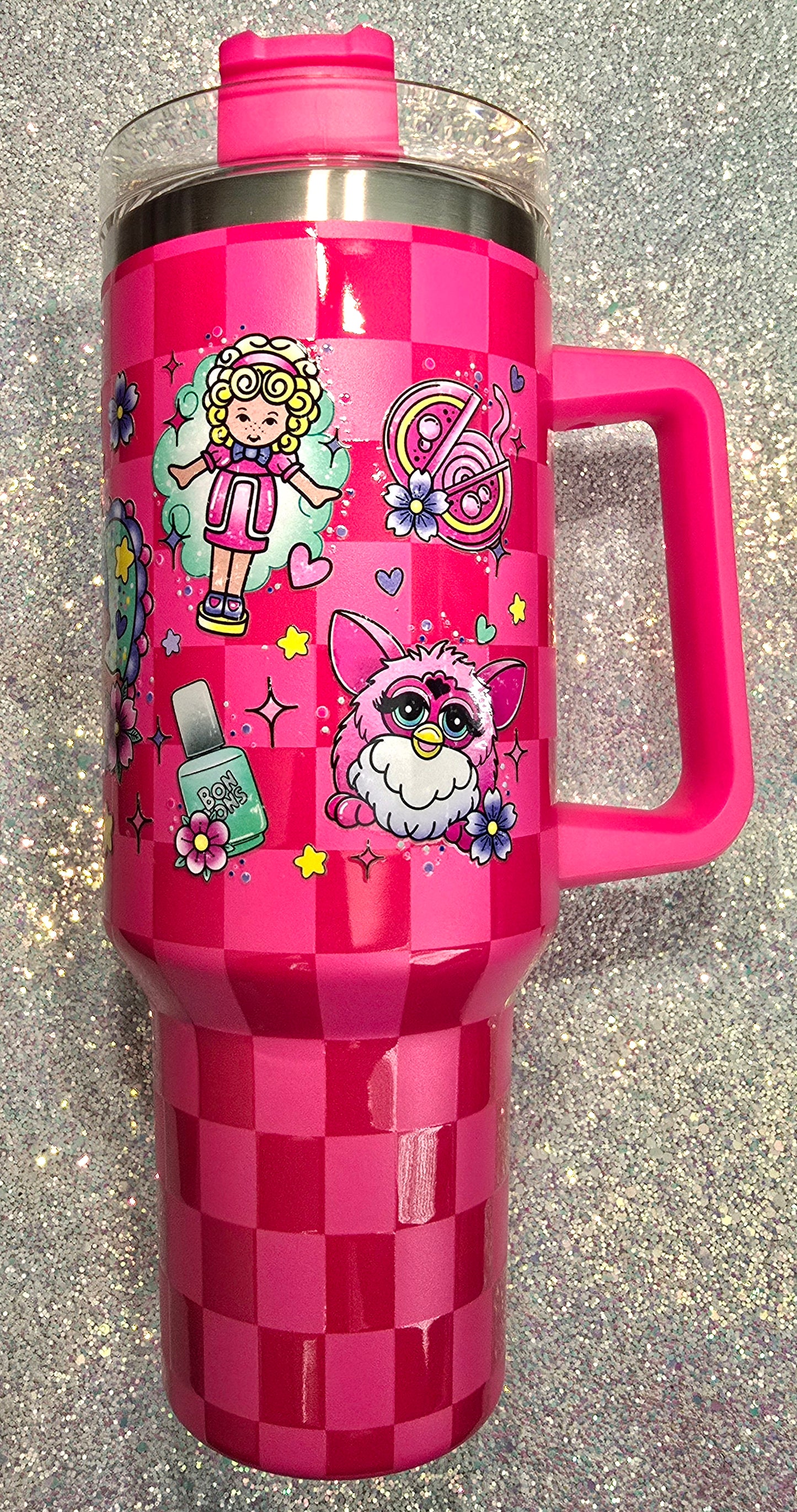 90s Pink 40oz Tumbler