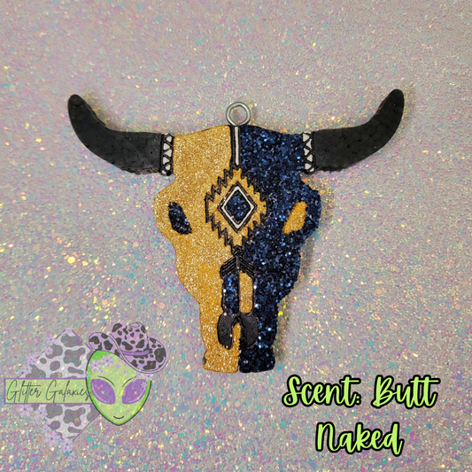 Gold and Black Bullskull Freshie